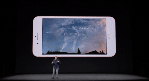 GIF featuring Apple’s new augmented reality feature