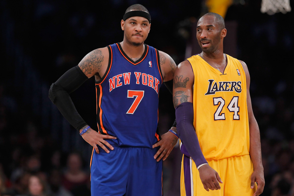 Carmelo Anthony and Kobe Bryant both had supportive things to say about gay athletes