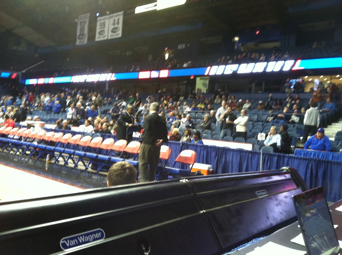 blurry, but a look at a DePaul crowd at game time.