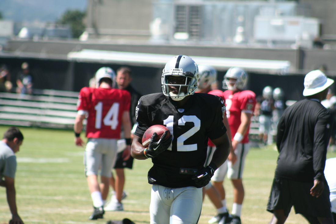 Jacoby Ford at Oakland Raiders training camp