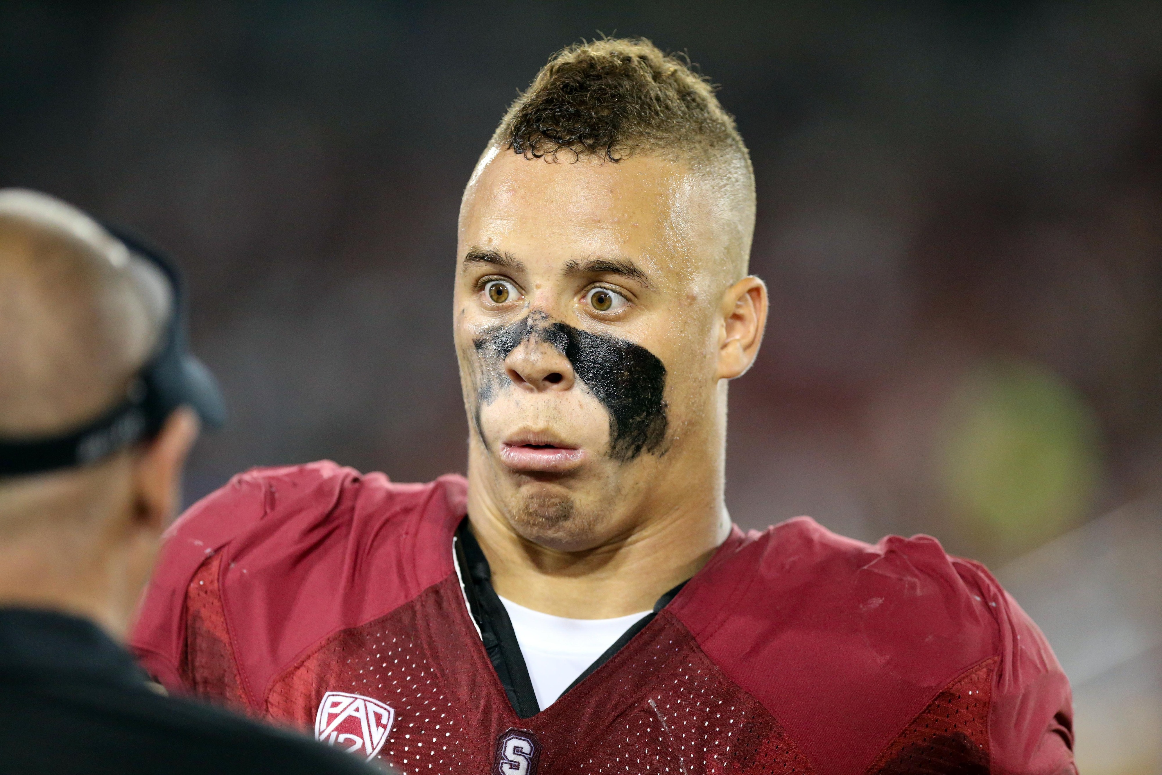Even Shayne Skov can't believe the score.