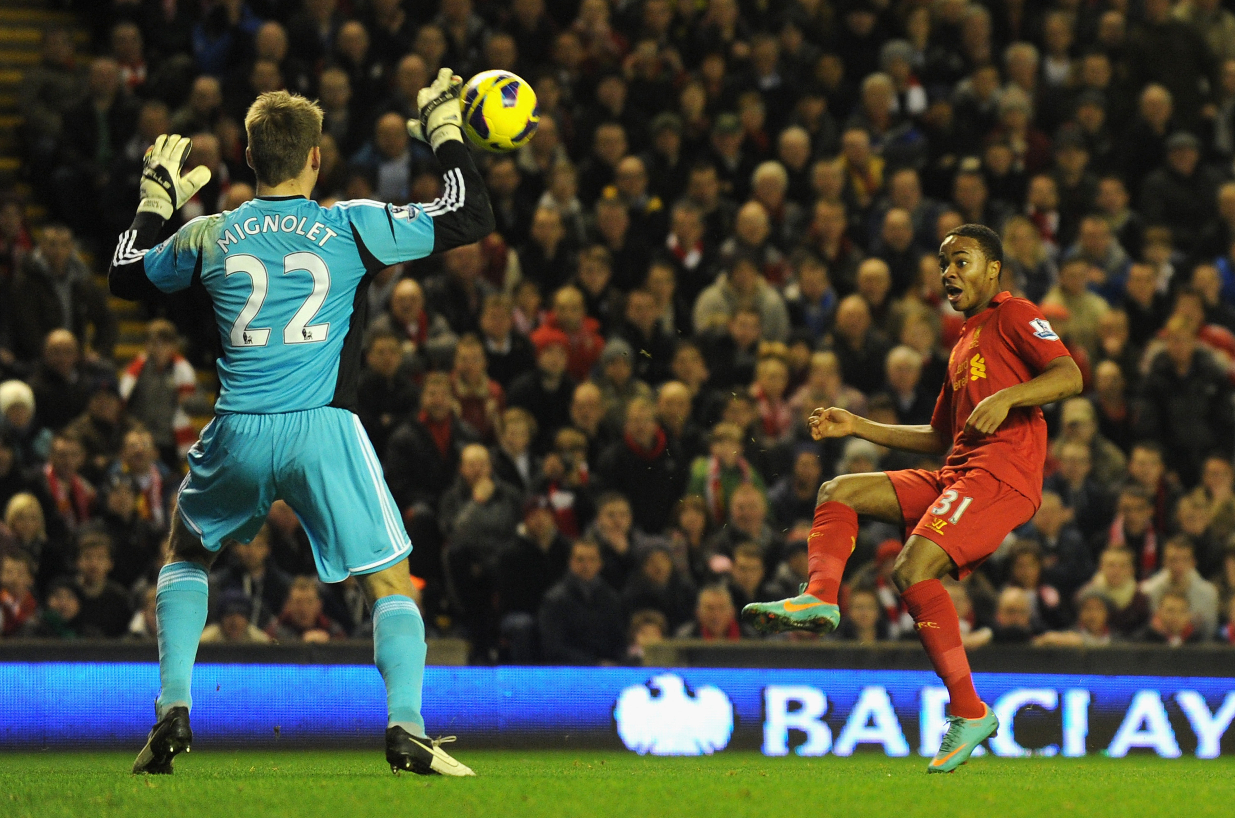 Let's hope Sterling does not score on Mignolet this time.