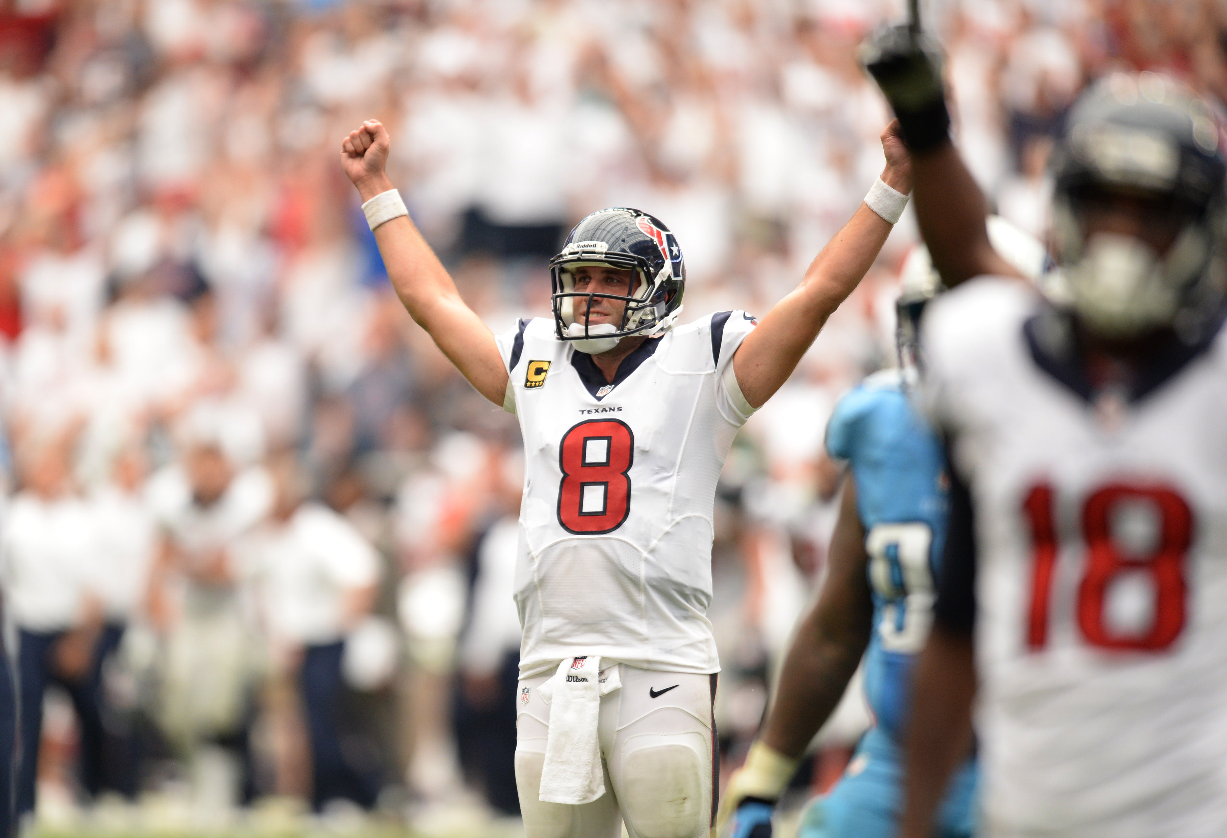 Matt Schaub, it's your someone named "Redemption" on Line One.  Will you take the call?