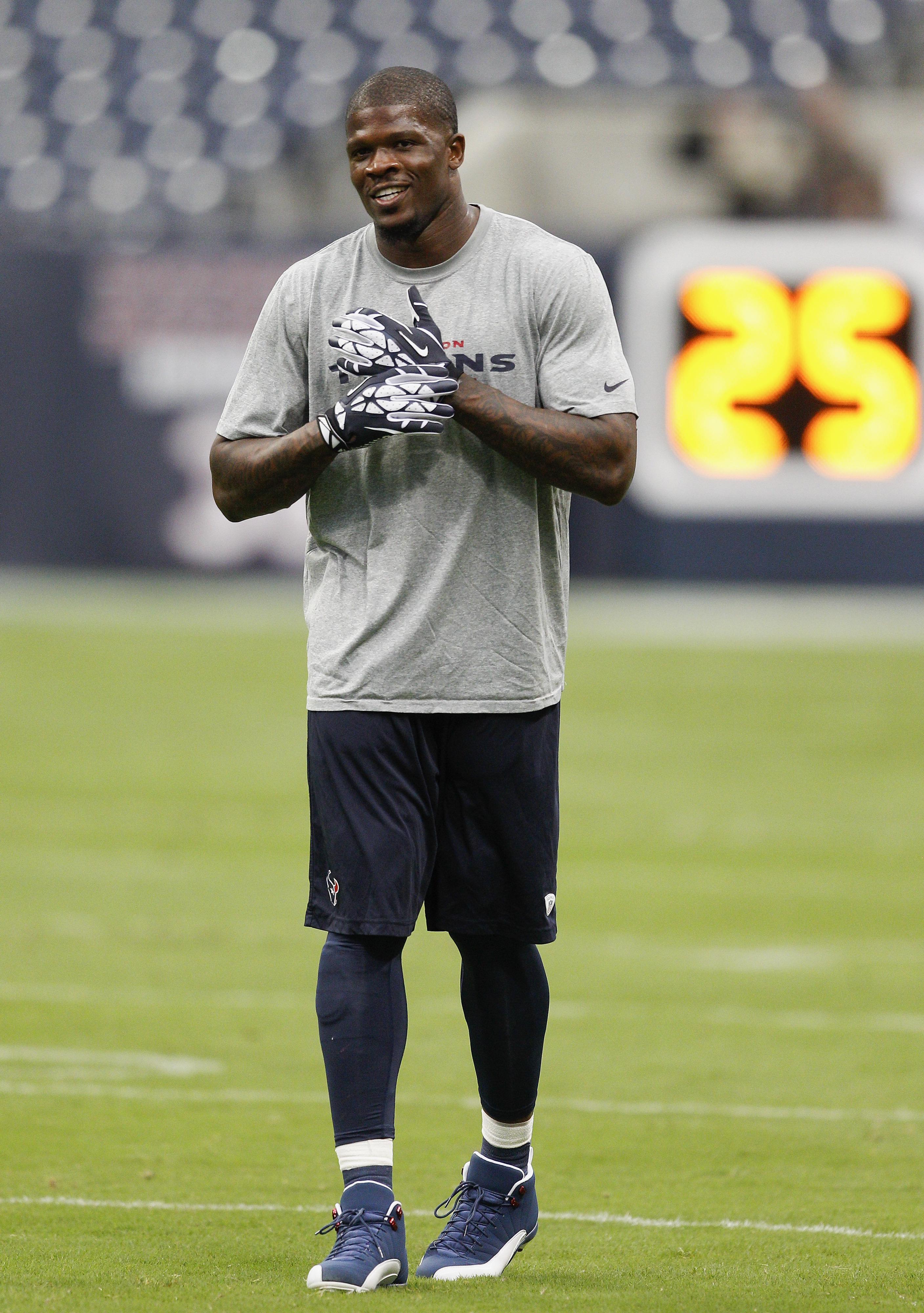 Andre Johnson reacts to the extra hate