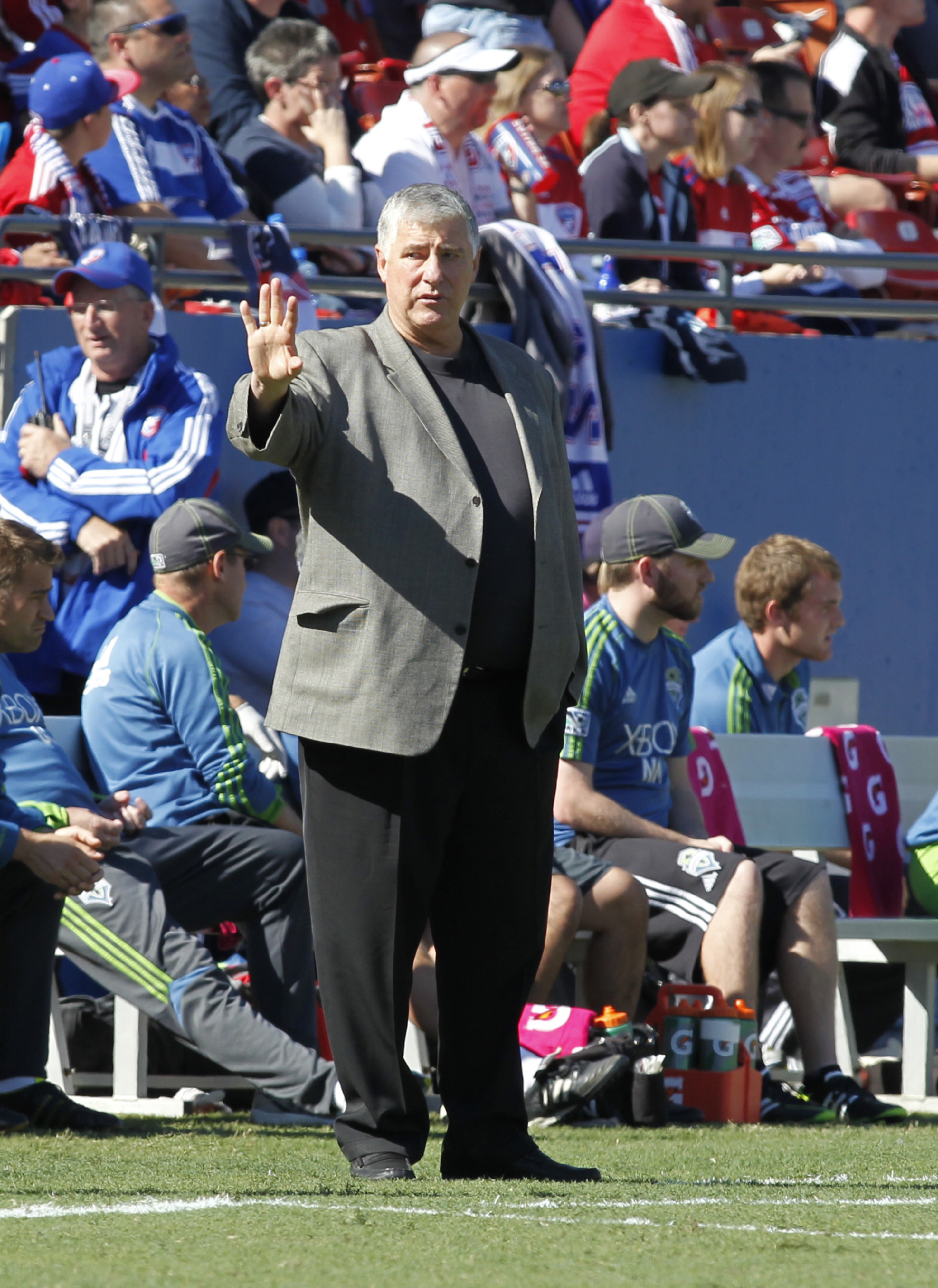 Hey, here is a look at Sigi in front of the FC Dallas crowd. Just for fun. 