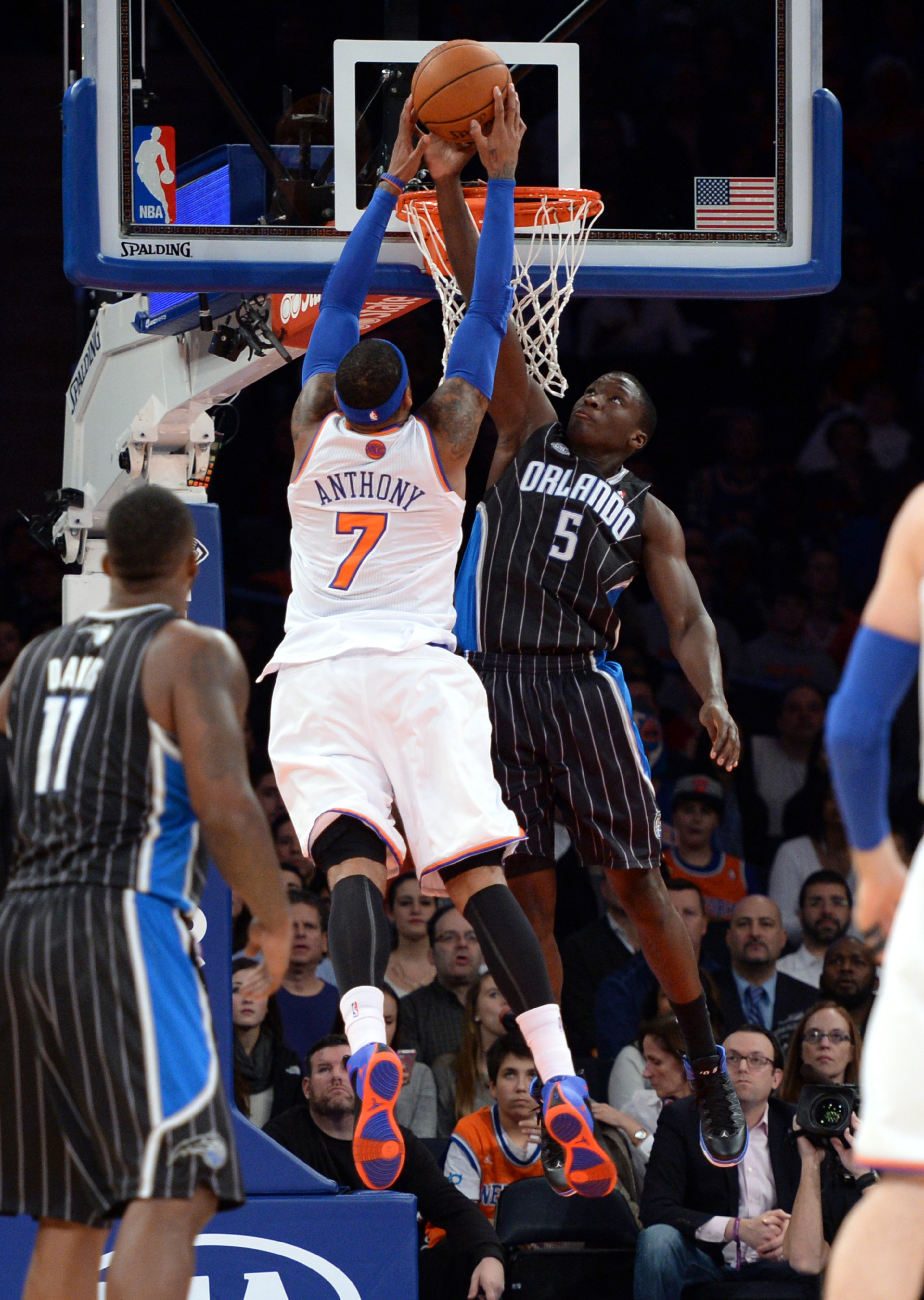 Carmelo Anthony and Victor Oladipo