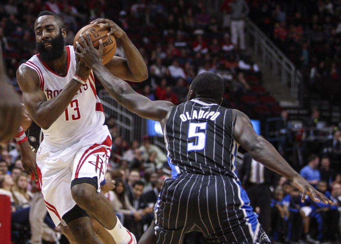 James Harden and Victor Oladipo