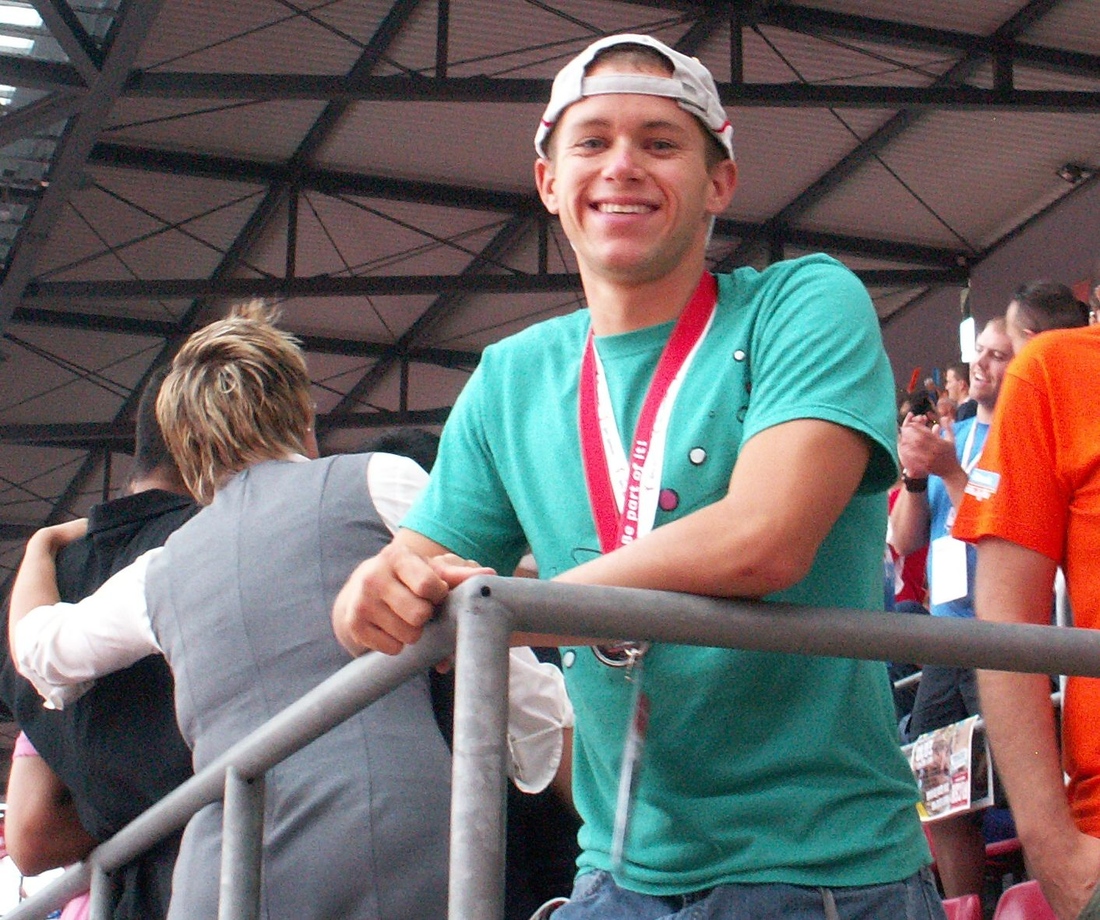 David Smith at the 2010 Gay Games in Cologne.