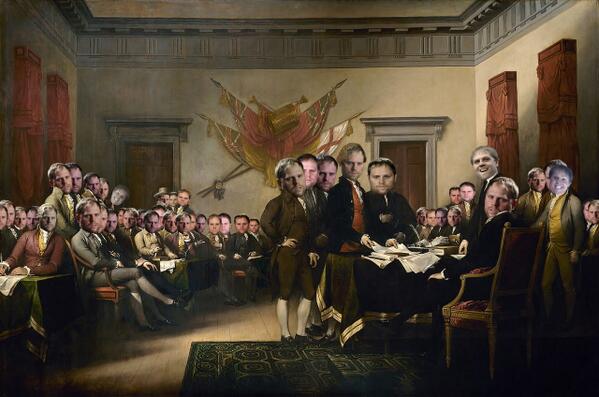 The Signing of the Declaration of Kesselpendence (1781)