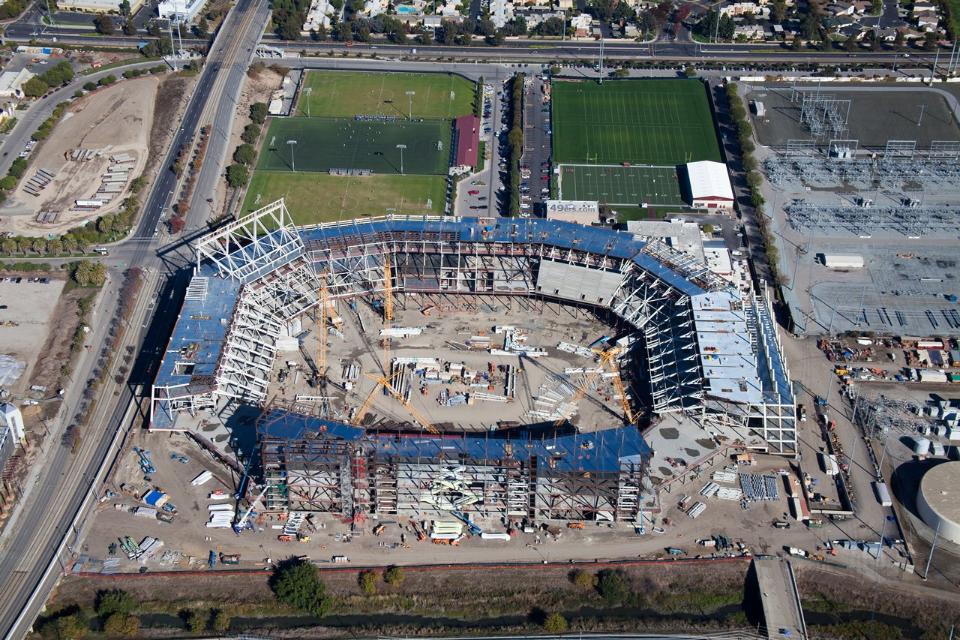 A look at the 49ers new Santa Clara stadium as of early November 2012