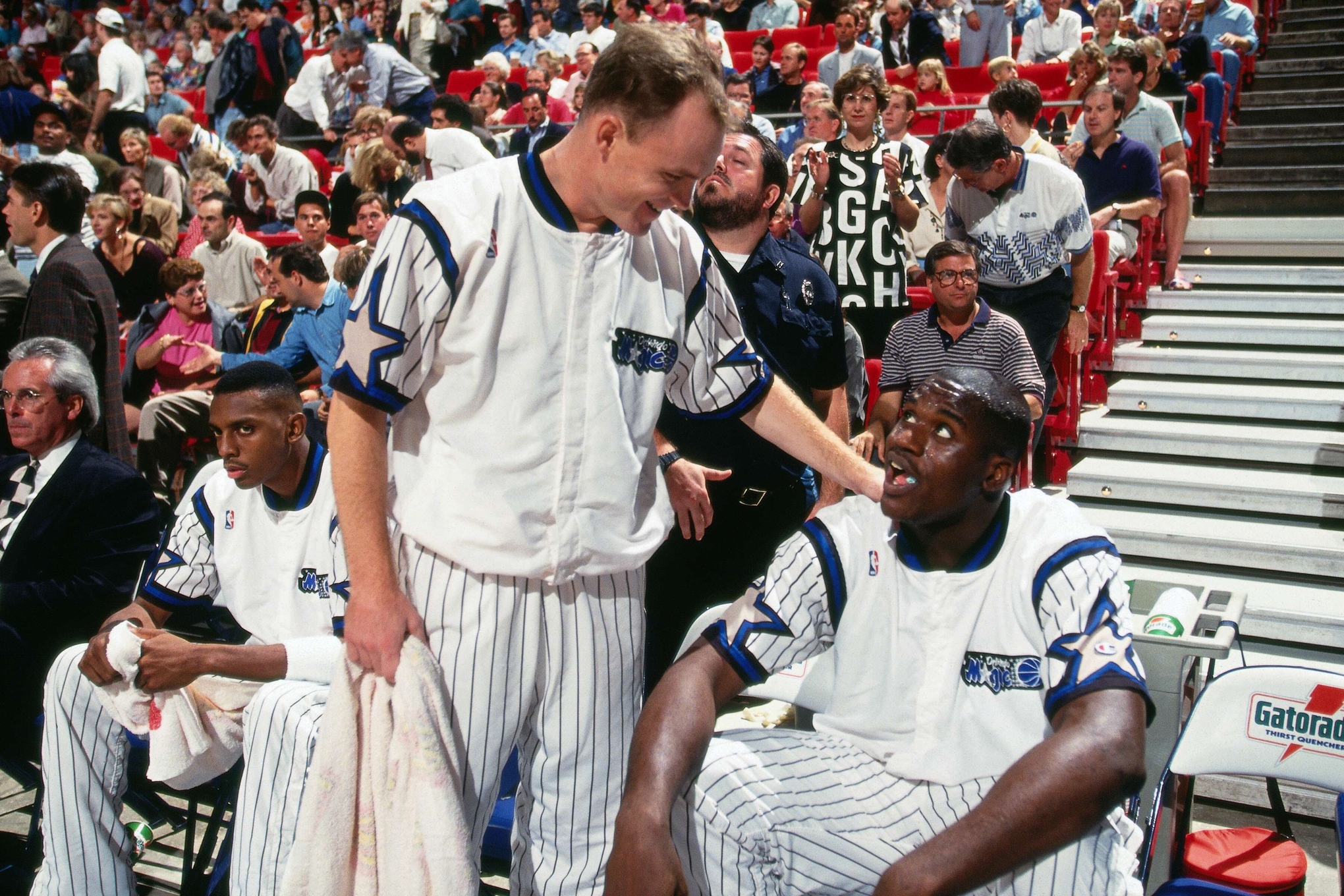 Scott Skiles and Shaquille O'Neal