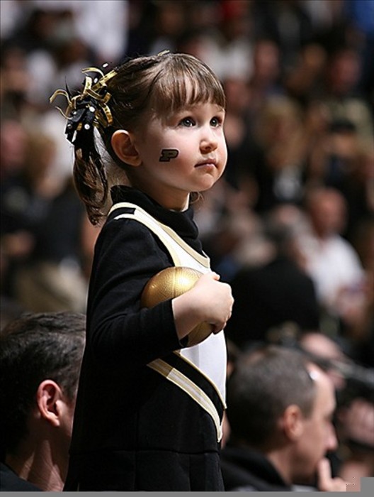 Purdue football is about to disappoint this little girl. Shame on you, Purdue!