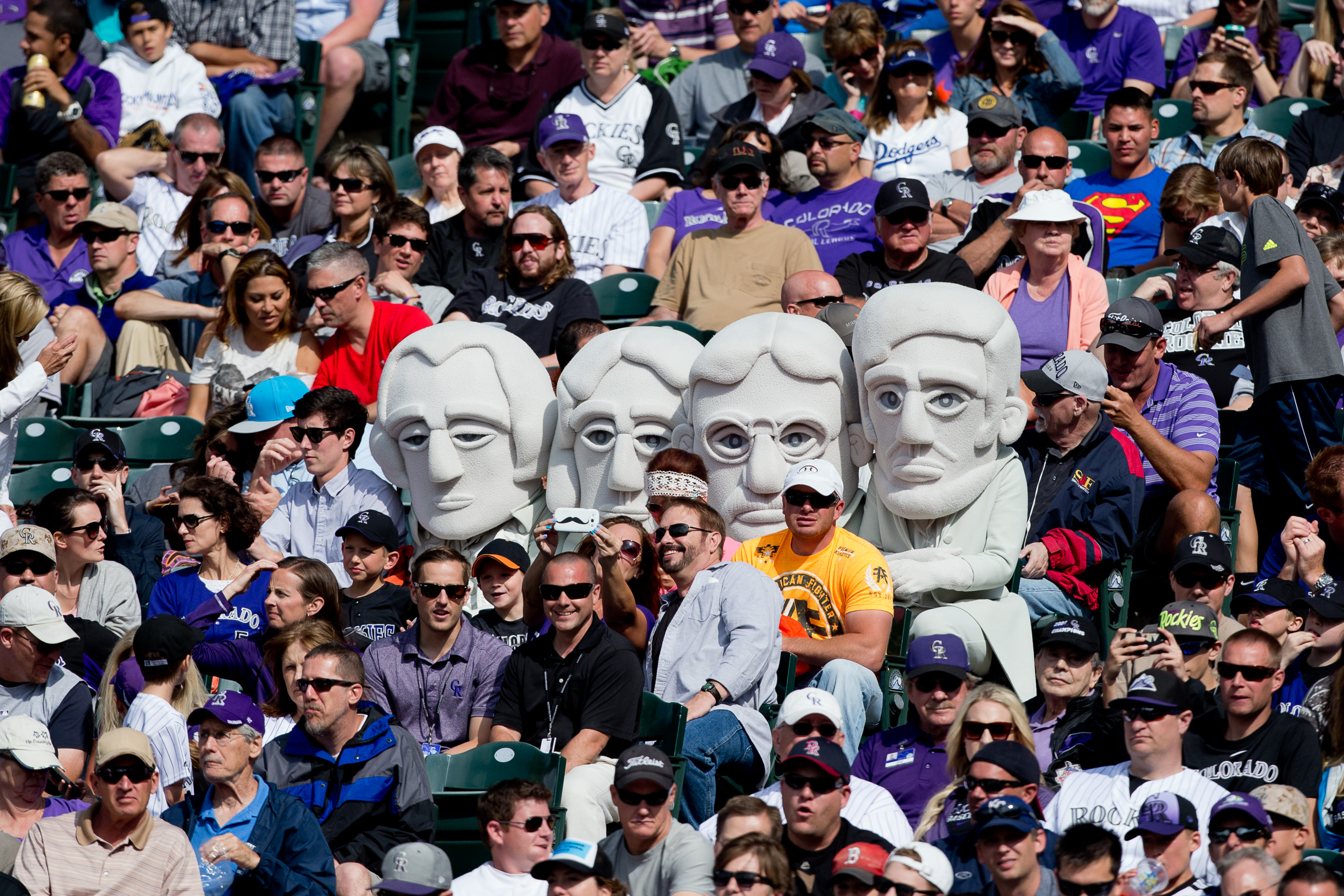 The Presidents are also Rockies fans, apparently.