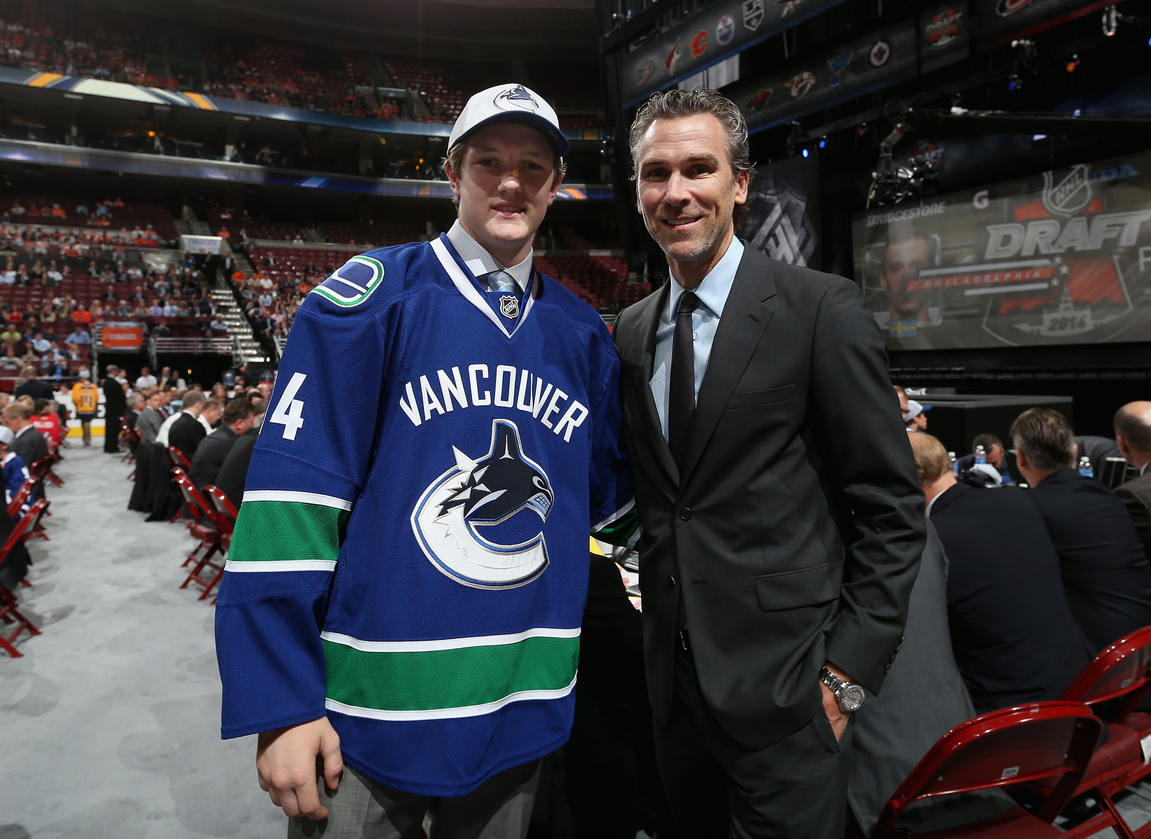 Boston College goalie Thatcher Demko was selected in the 2nd round by Vancouver.