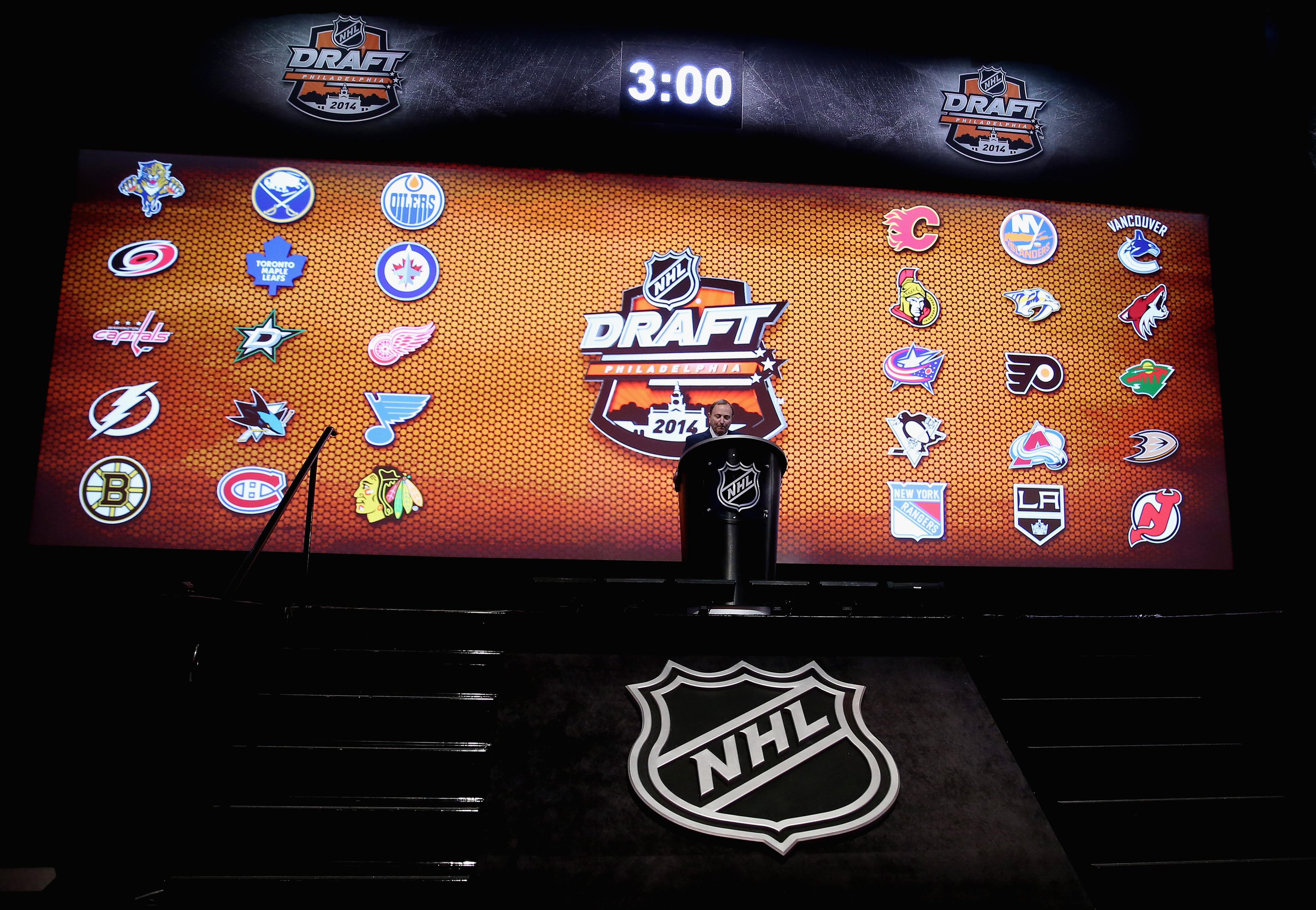 Commish Gary Bettman was heartily booed before the draft started. What else is new?