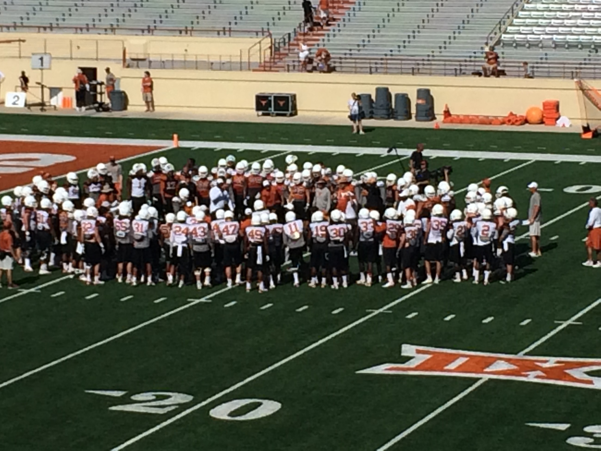 Texas Longhorns Practice: Bull in the Ring Drill