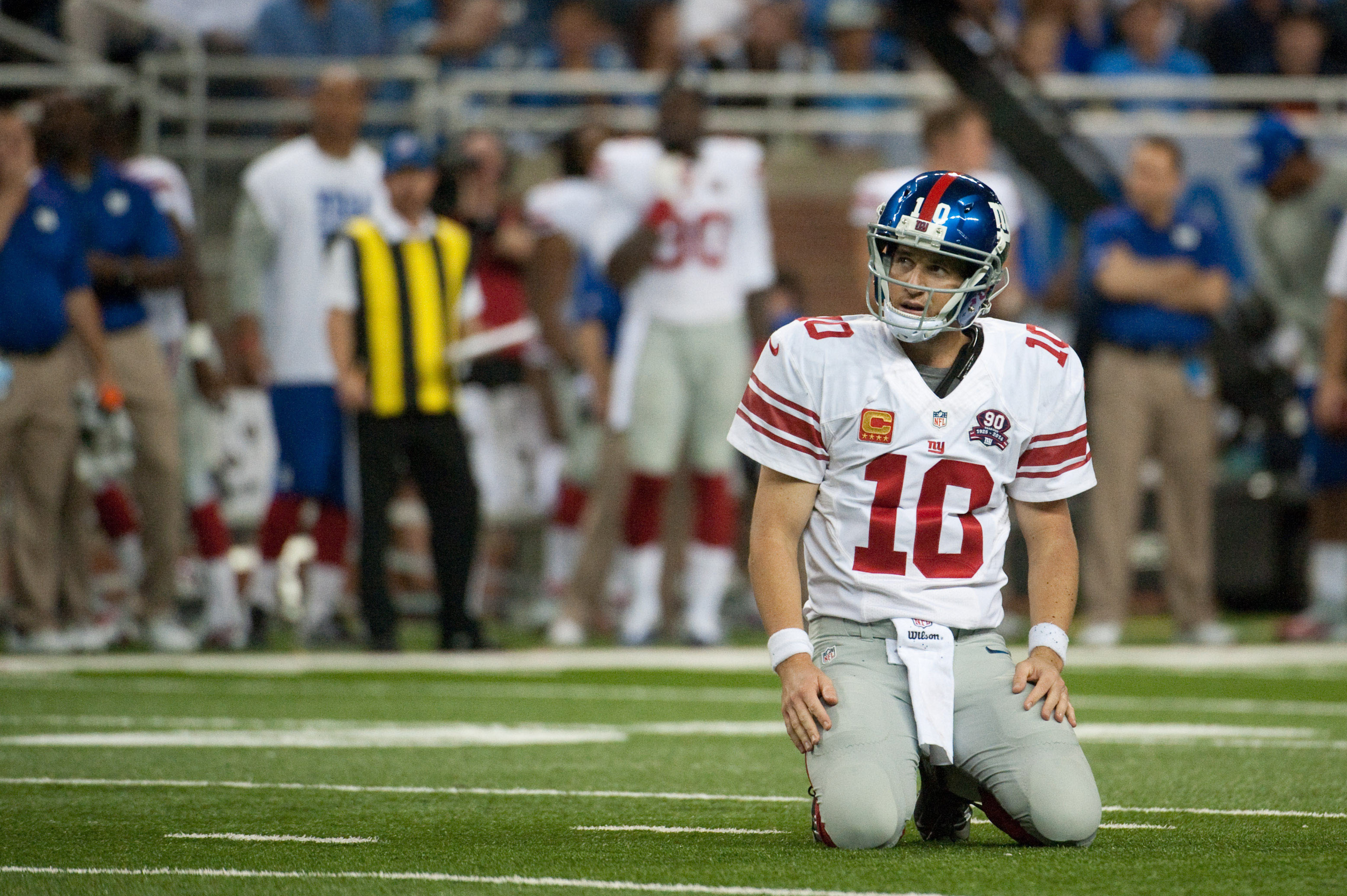 The Lions brought Eli Manning and the Giants to their knees Monday night