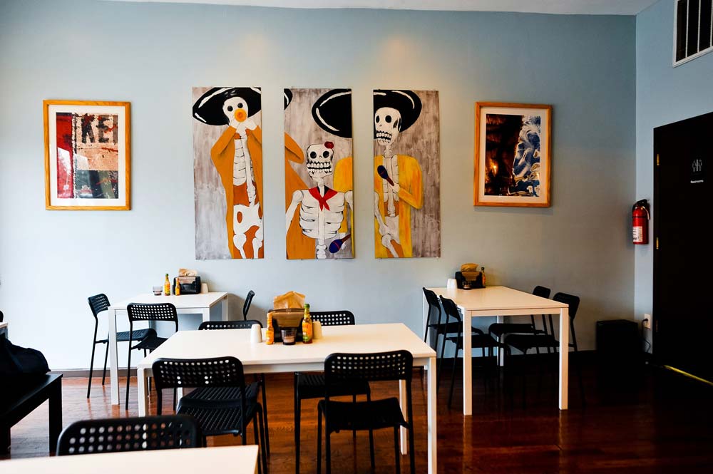 The dining room at the Girard Avenue location. 