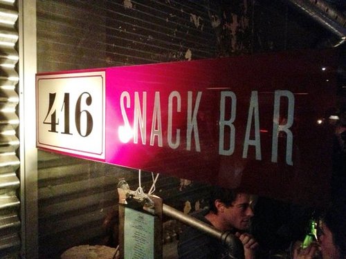 416 Snack Bar. 