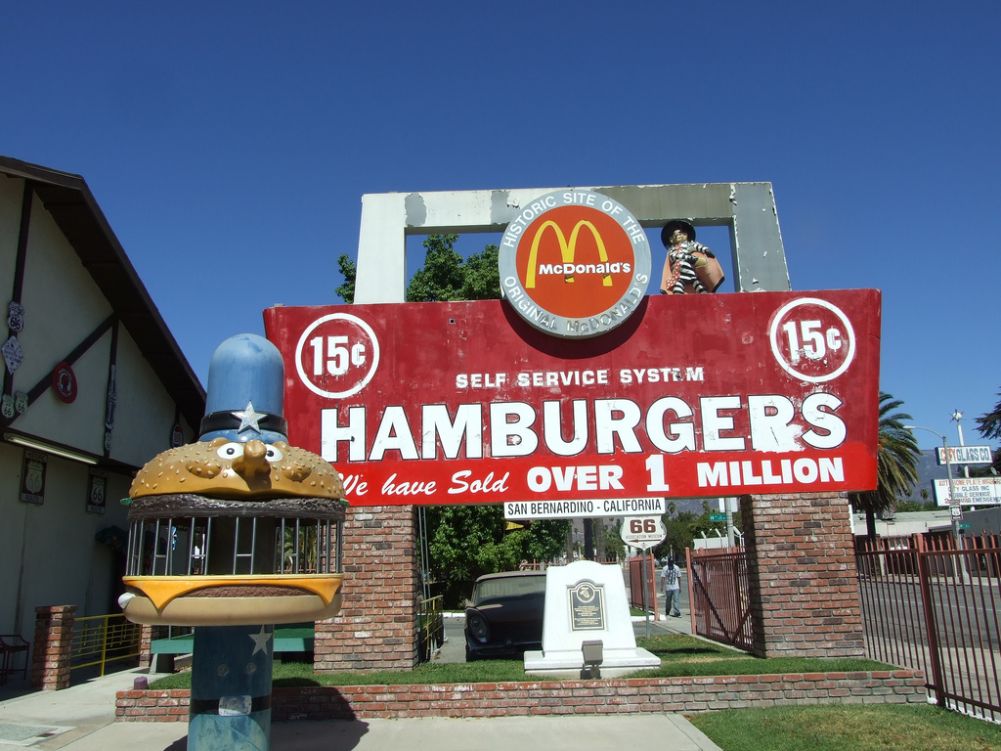 The world's first McDonald's, San Bernadino, CA. 