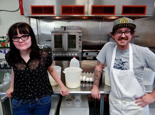 Sarah Miller and Aaron Barker make killer ice cream. 
