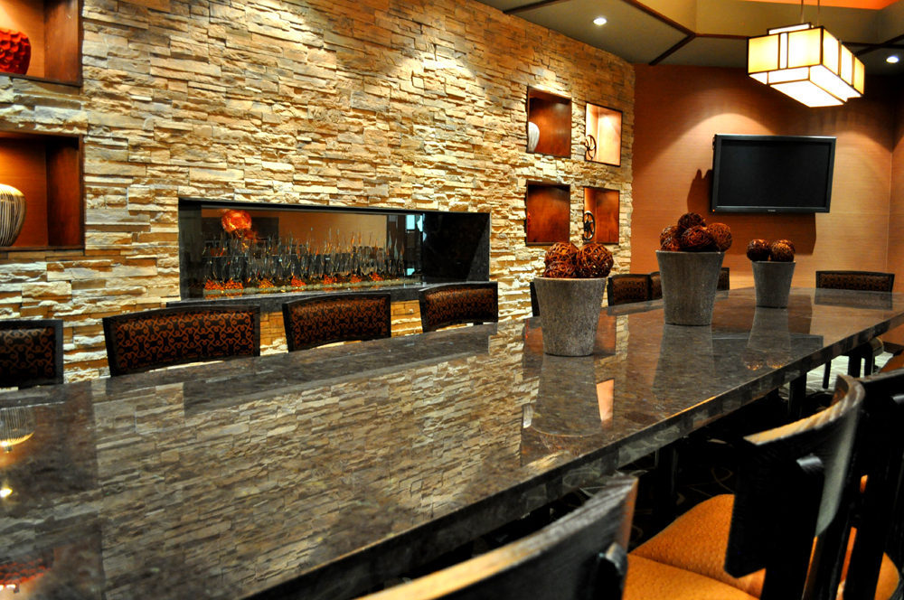 The private dining room at McCall's Heartland Grill. 