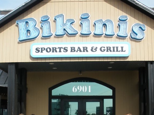 The Bikinis Sports Bar &amp; Grill in North Austin. 