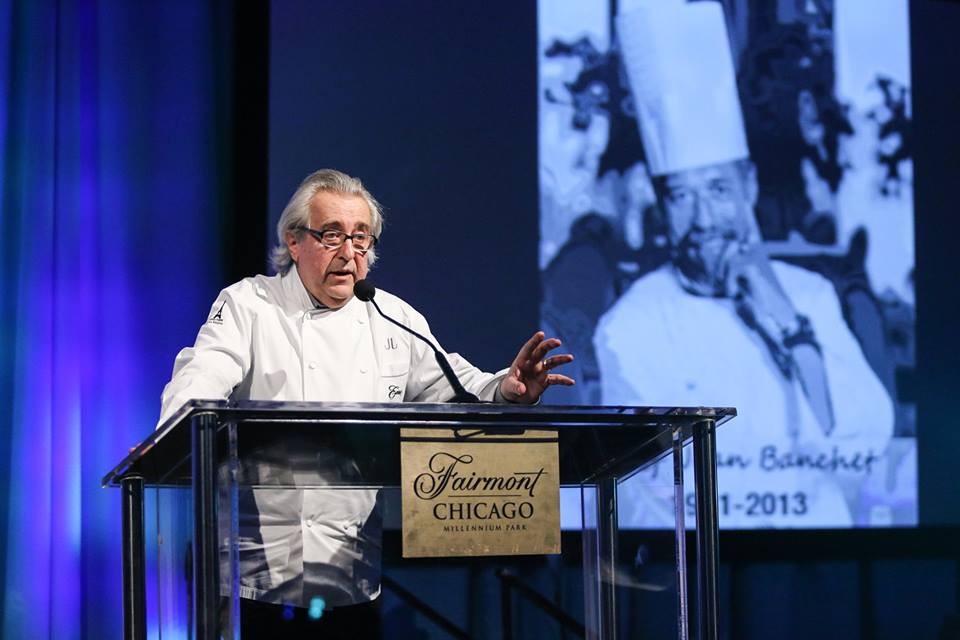 Chef Jean Joho at last year's Jean Banchet Awards