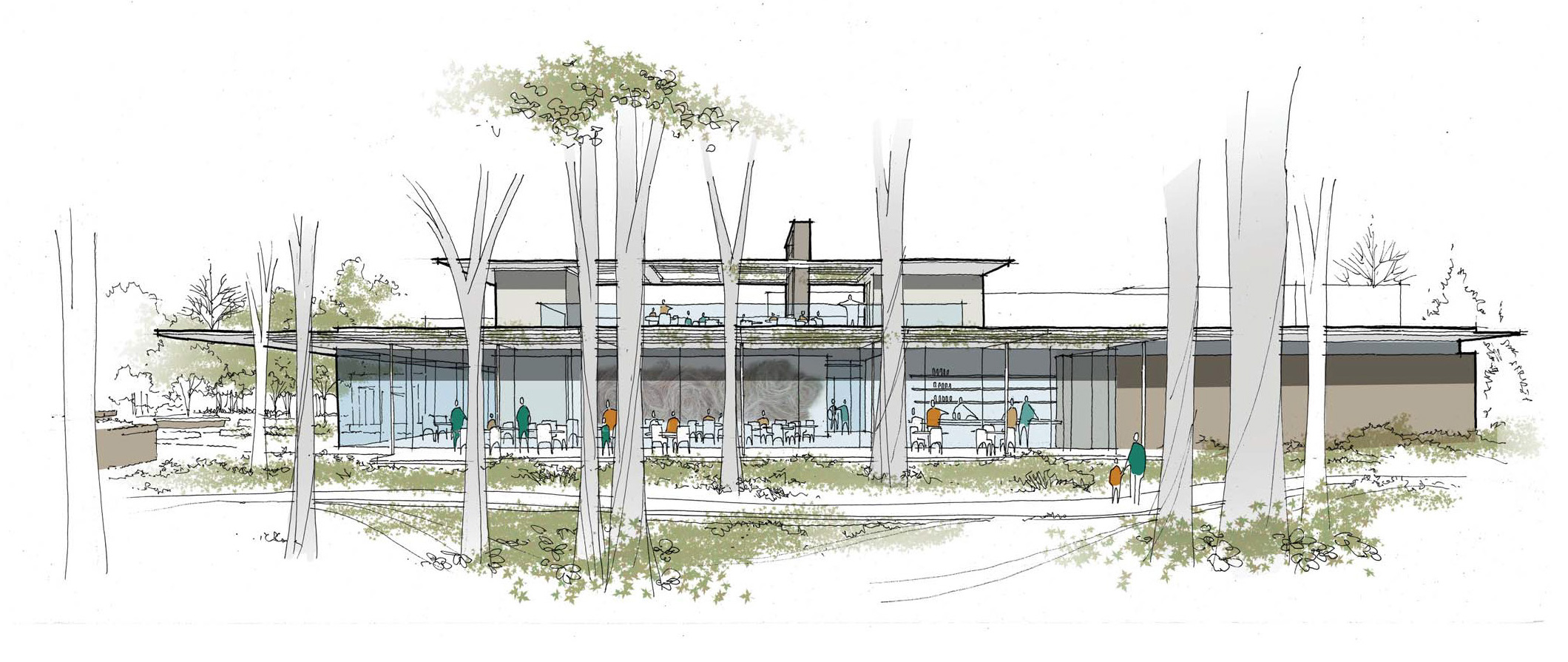 Rendering of Linton's in the Garden, which will replace The Cafe at Linton's.