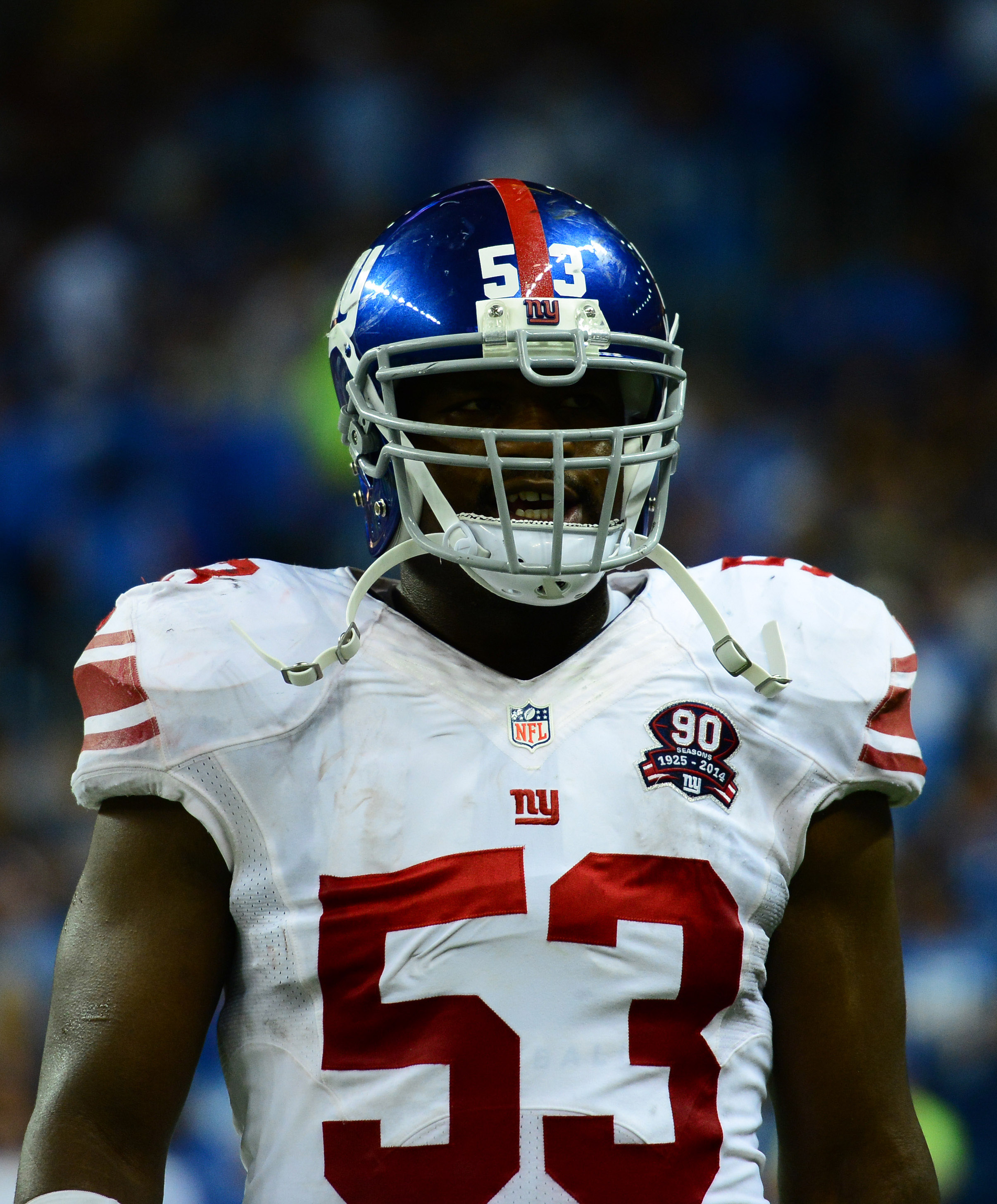 Jameel McClain was back to practice Thursday for the Giants