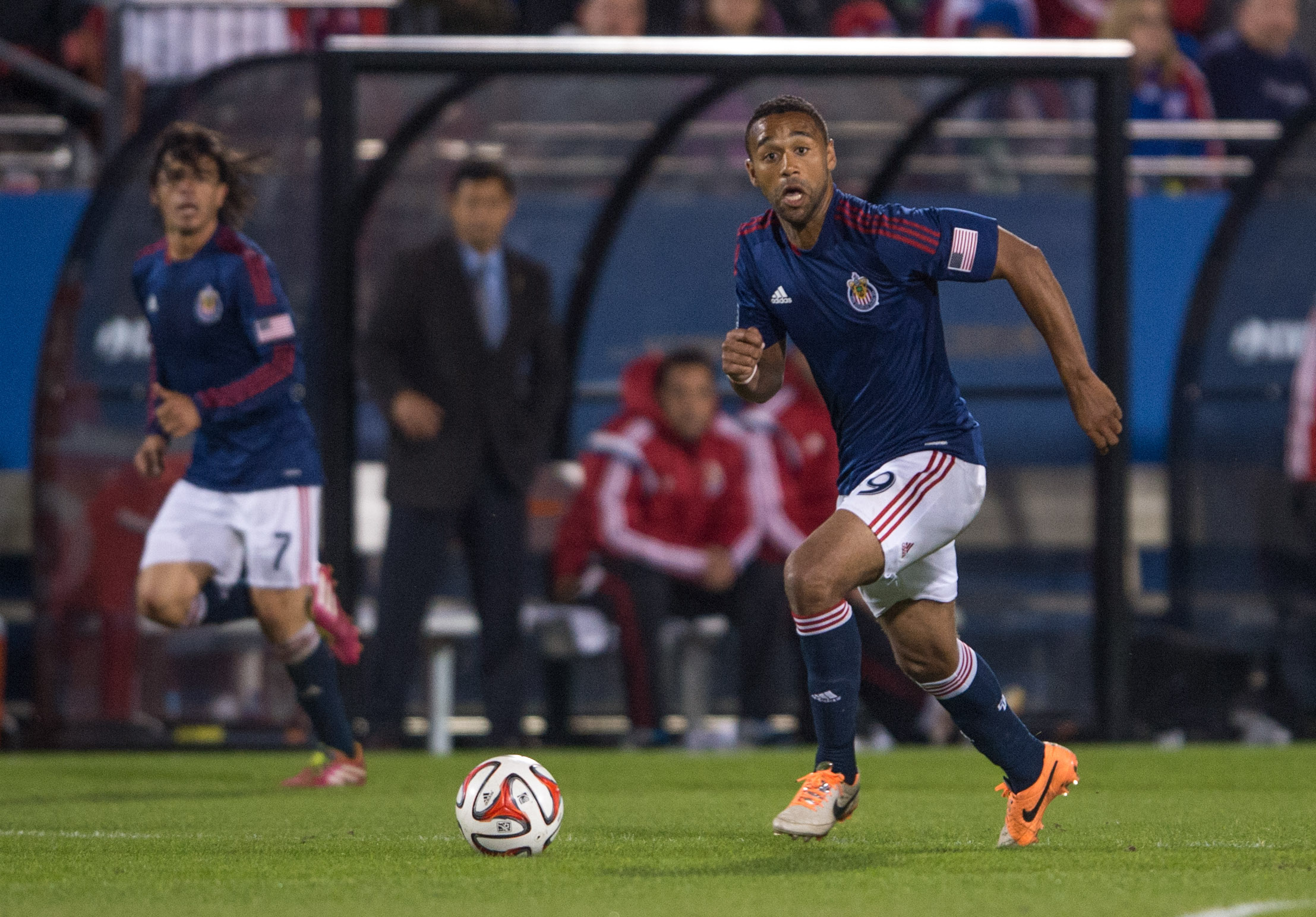 Moore in action for Chivas USA.