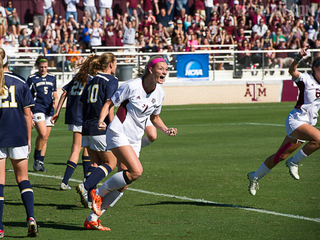 Annie Kunz at the Notre Dame win last Sunday.