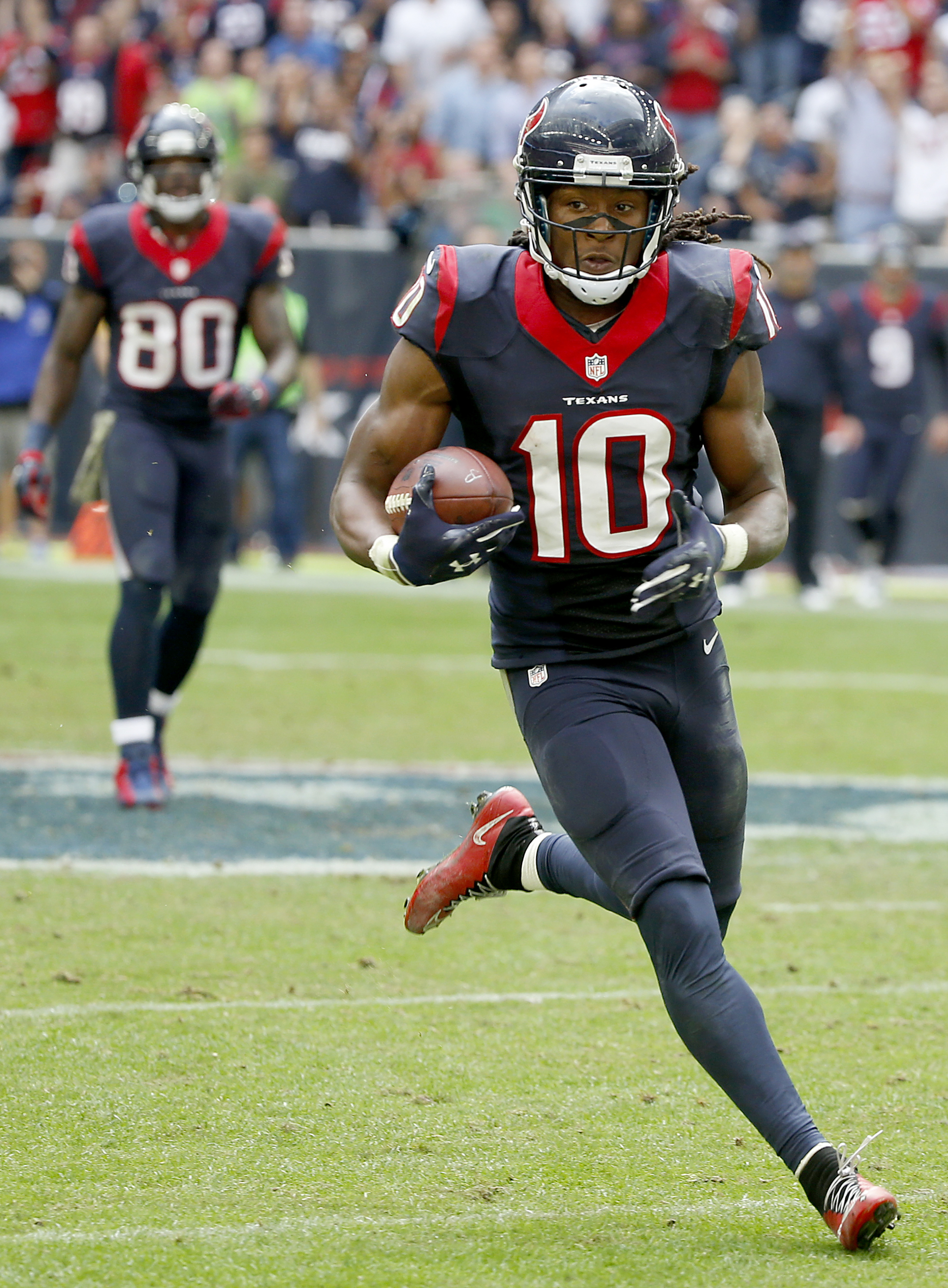 DeAndre Hopkins had a career game as Houston obliterated the hapless, sad Tennessee Titans 45-21