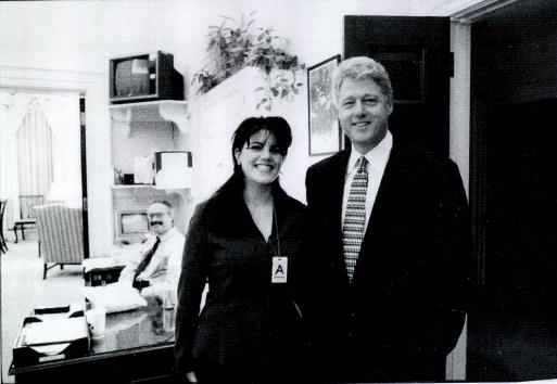 Monica Lewinsky and Bill Clinton 