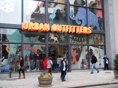 The Urban Outfitters store on Walnut