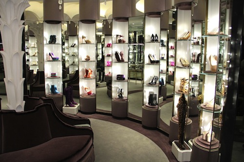 The Brian Atwood boutique in its heyday; Photo via <a href="http://www.wwd.com/accessories-news/footwear/brian-atwoods-first-store-opens-6403853">WWD</a>