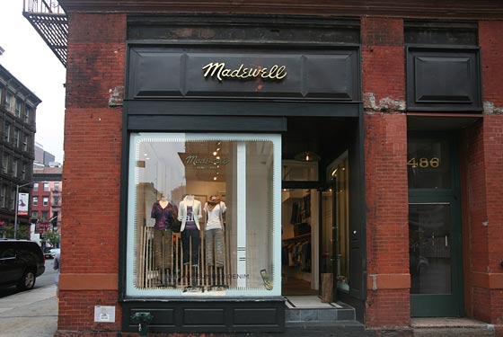 Madewell in Soho; Image via <a href="http://nymag.com/listings/stores/madewell/">NYMag</a>
