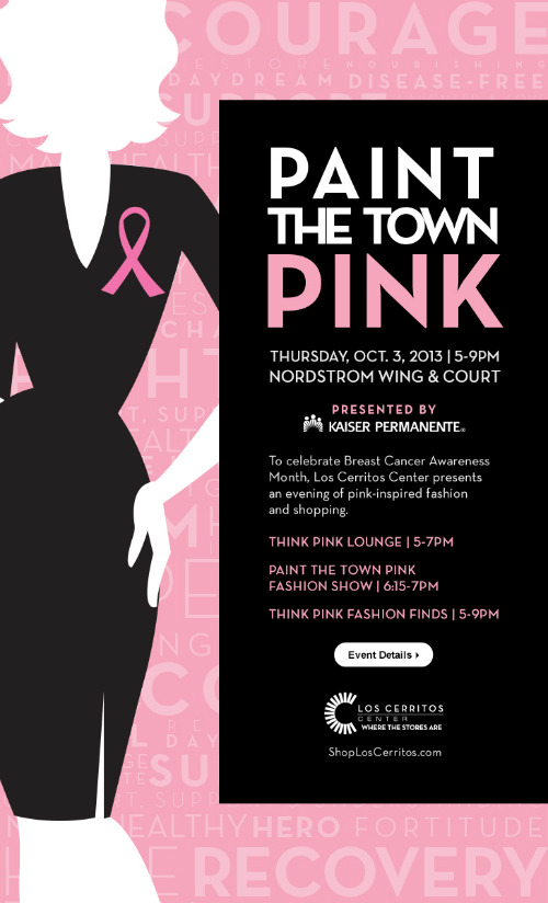 Flyer via Paint The Town Pink