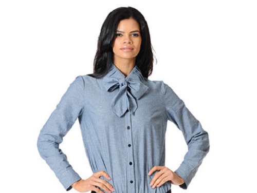  <a href="http://www.bradamant.com/collections/timeless/products/pussey-bow-chambray-blouse">The Pirette bodyshirt</a>, $88. All images credit: <a href="http://www.bradamant.com/">Bradamant</a>