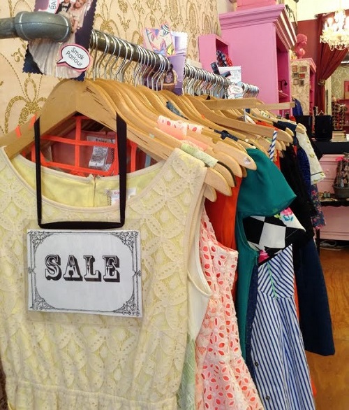 The sale racks are brimming with soon-to-disappear seasonal finds at Smak Parlour. Image credit: <a href="http://www.smakparlour.com">Smak Parlour</a>