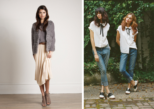 Pieces from Joie (left) and Current/Elliott (right) at this week's sale