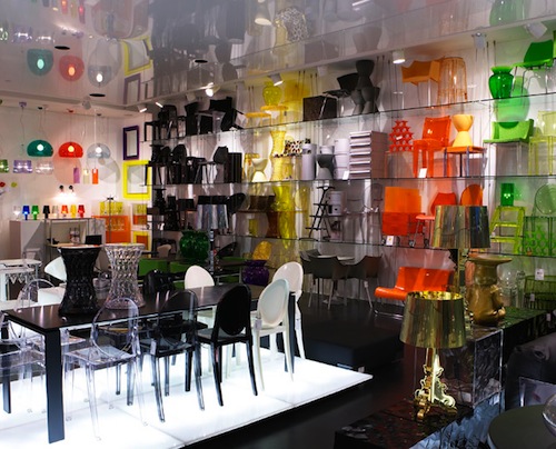 We can't make any promises about what you'll find at DIVA, but hopefully it will be some of this delightful merchandise. Image of Kartell's flagship location in Australia via <a href="http://www.idea-awards.com.au/2008-round-4/kartell/">Idea-Awards<
