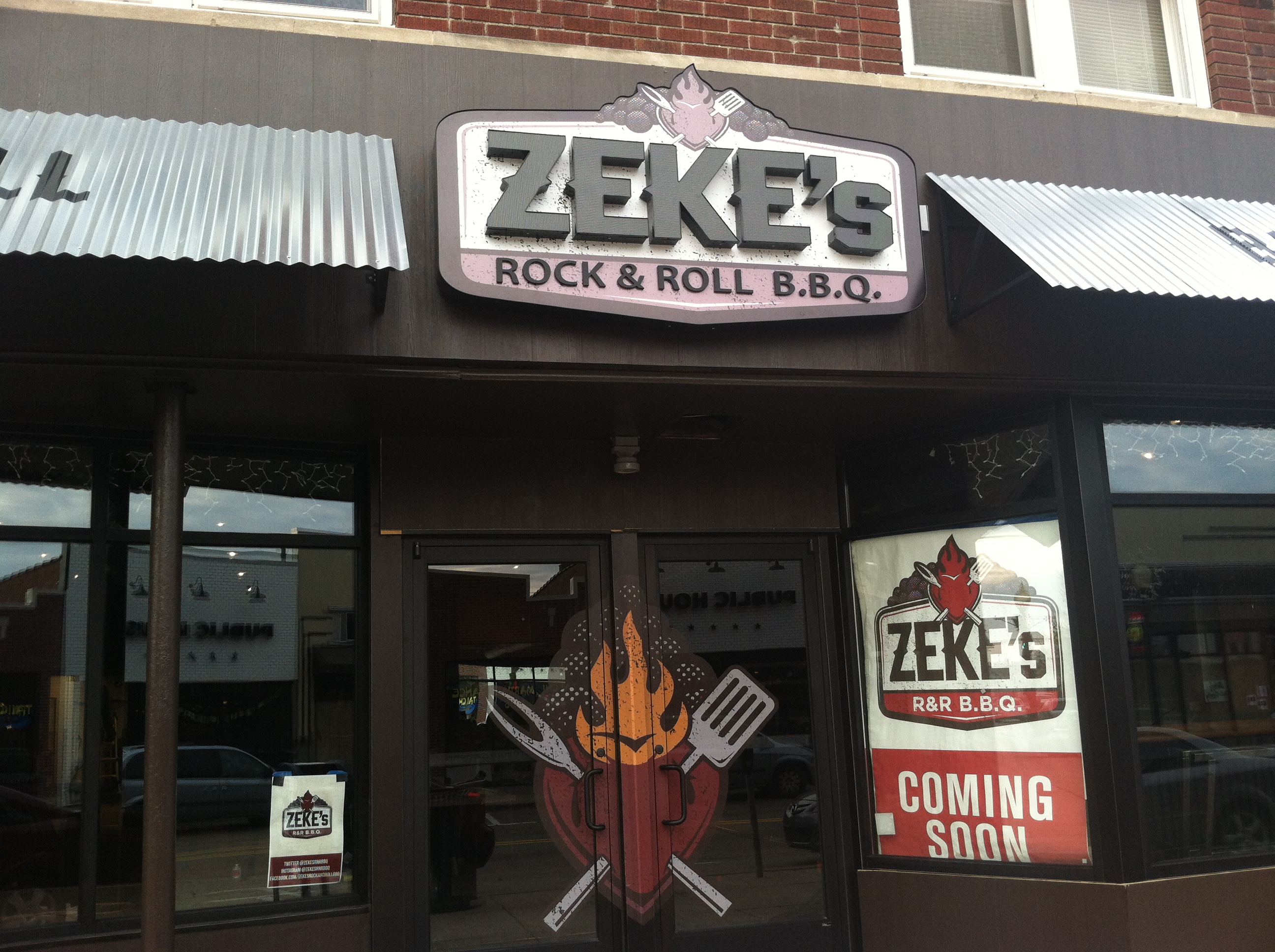 Zeke's Rock & Roll BBQ.