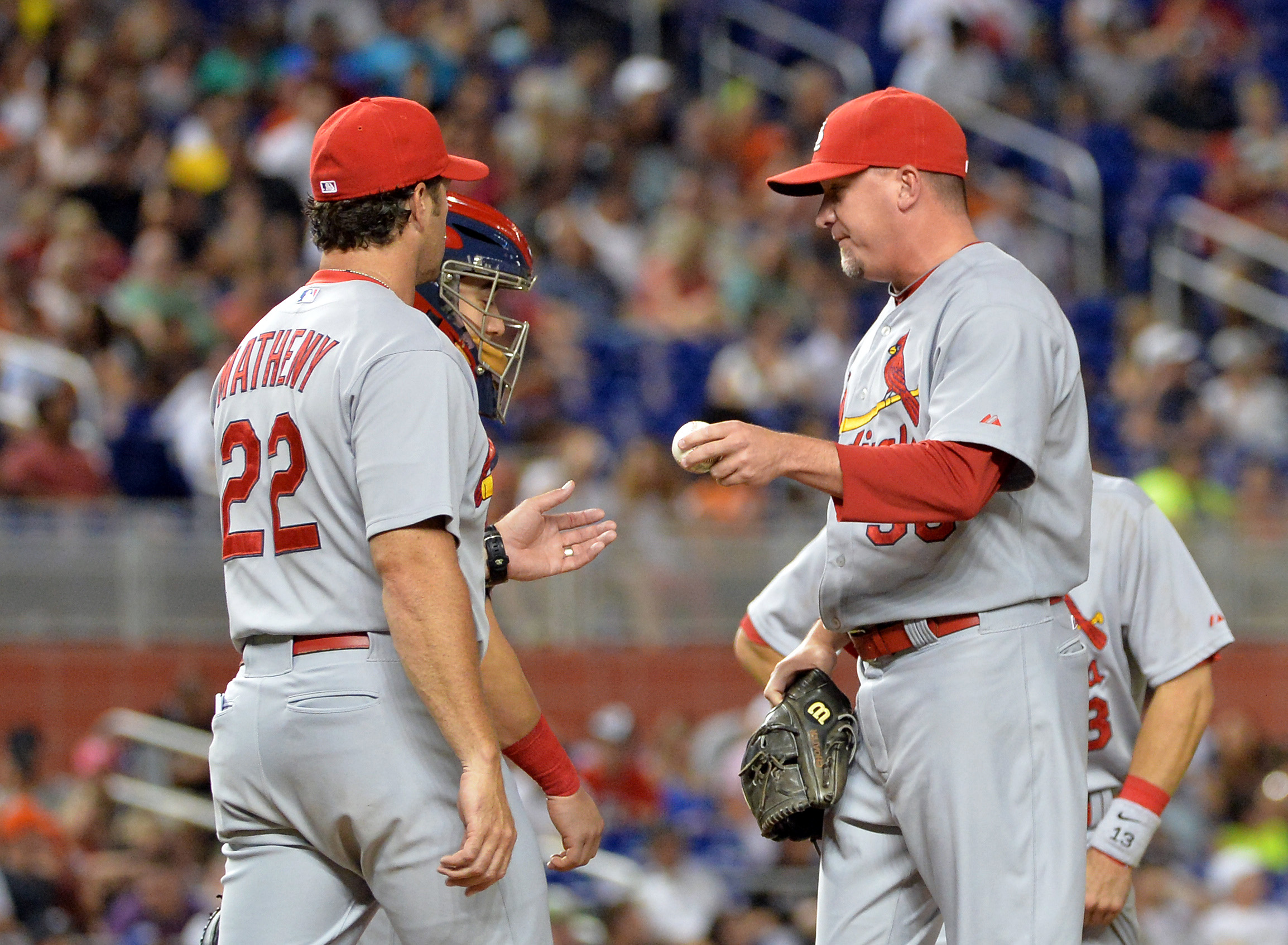 Randy Choate would like Mike Matheny to take the ball from him mid-inning more often in 2015.