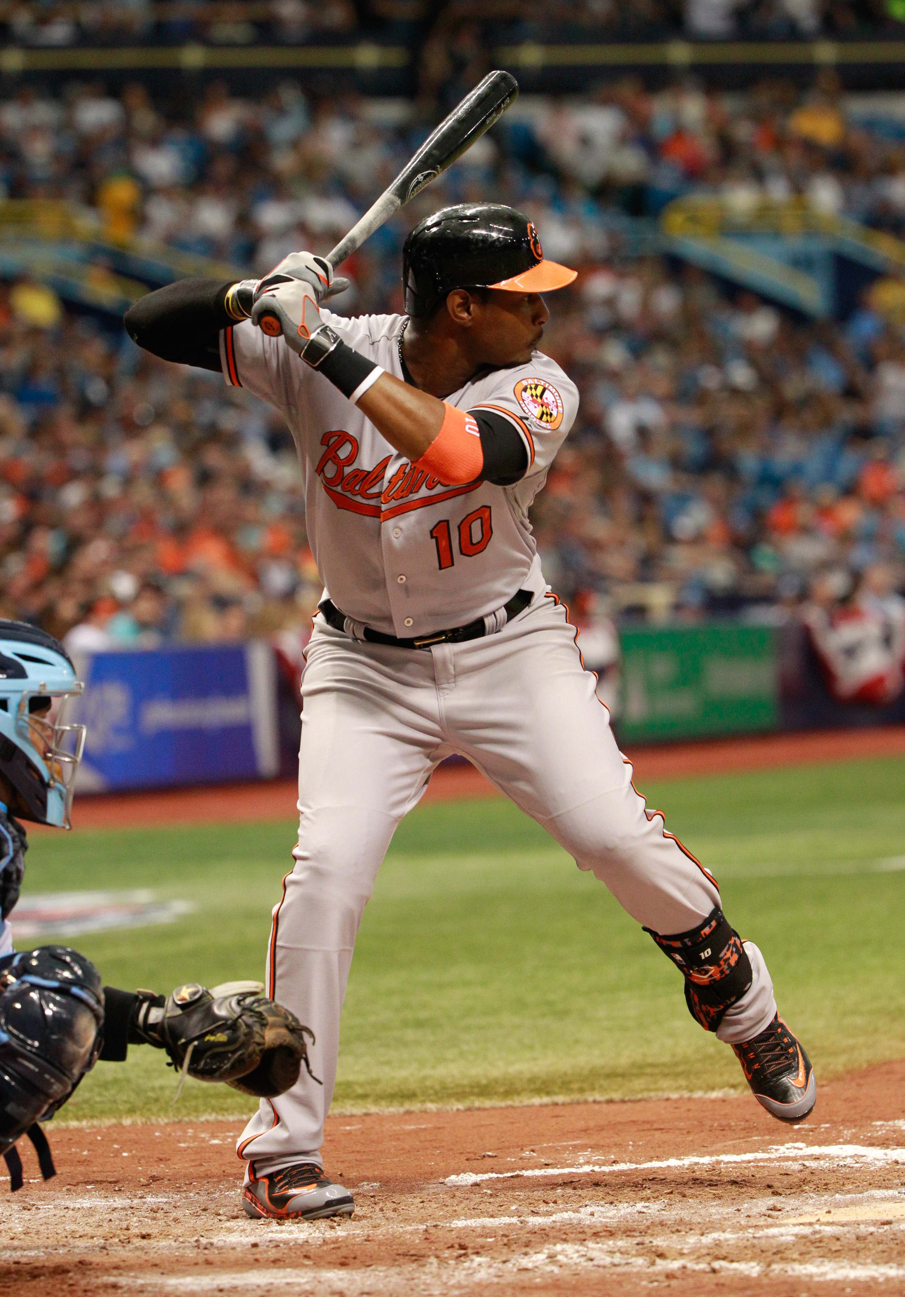 Adam Jones concentrates on another multi-hit game