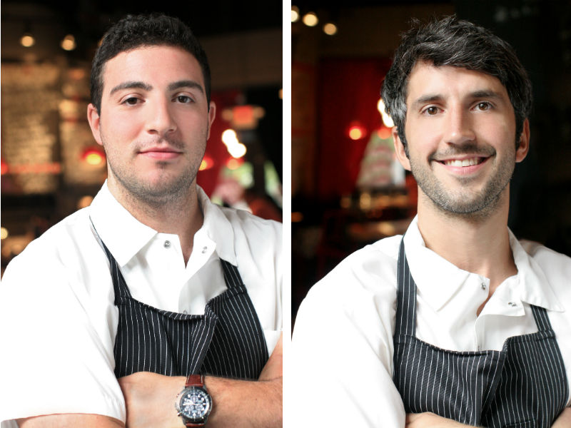 Michael Lombardi (left) & Kevin O'Donnell, co-owners/co-executive chefs of SVR