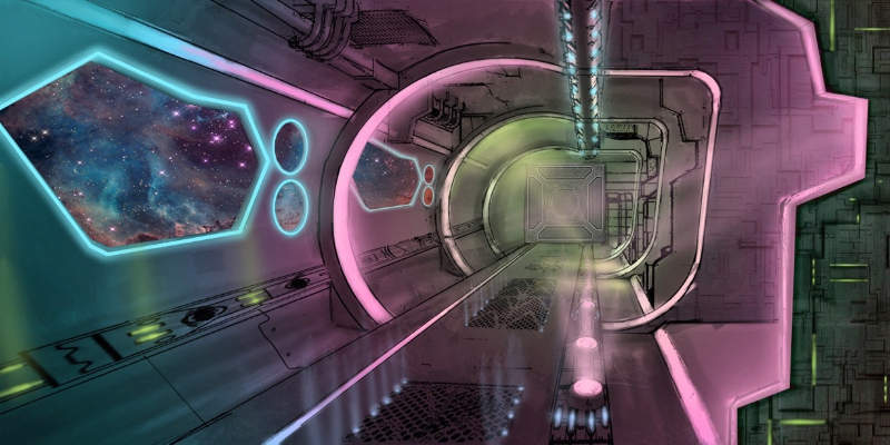 Inside the proposed UFO Hotel