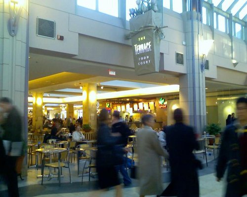 The food court at the Shops at the Prudential 