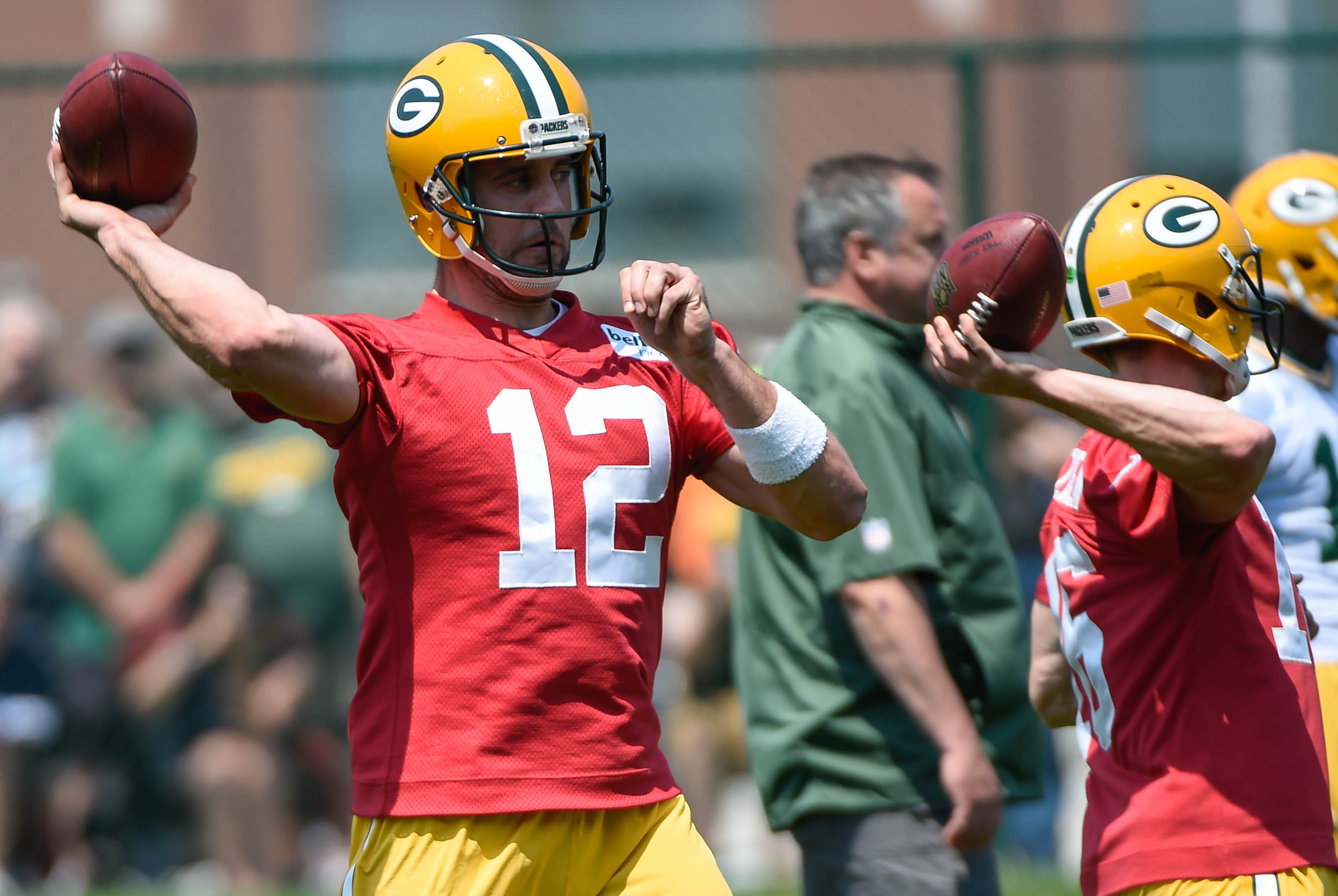 The Packers' gunslinger was using a different kind of firearm today.