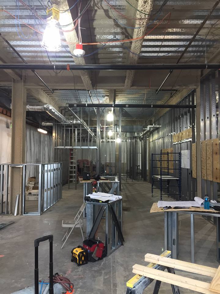 Construction at Dudley Dough in June